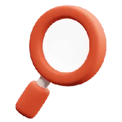 Magnifying Glass - red - Recommended PNG