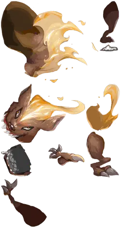 Flaming Fox - fox - PNG Images