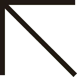 Brown Arrow - geometric shape - High Resolution PNG