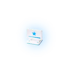 Blue Star Notebook - office - High Resolution PNG