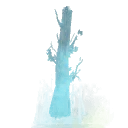 Glowing Tree Stump - night - No Background PNG