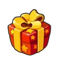 Gift Box - stars - PNG