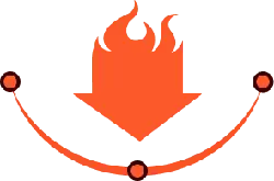 Flame Arrow - logo - symbol - High Resolution PNG
