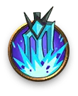 Ice Crystal Badge - blue - No Watermark PNG