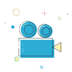 Blue Camera - video - No Watermark PNG