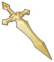 Golden Sword - weapon - gold - Lossless PNG