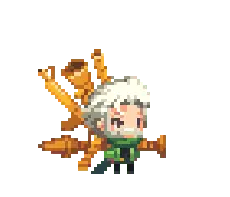Pixel Art Character - jump - Lossless PNG