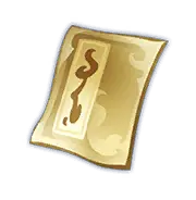Gold Scroll - treasure - mysterious - PNG