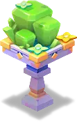Green Gem Platform - game prop - No Background PNG