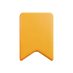 Orange Arrow - minimalistic - PNG