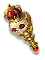 Skull Staff - gold - Transparent Layer PNG