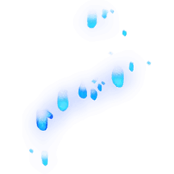 Blue Light Spots - glowing - No Background PNG