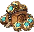 Golden Chest - jewels - PNG