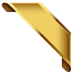 Gold Bookmark - metal - High Resolution PNG