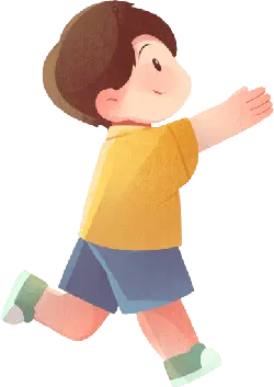 Boy in Yellow Shirt - running - High Resolution PNG