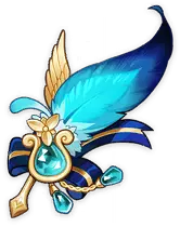 Blue Feather Ornament - magic - No Watermark PNG