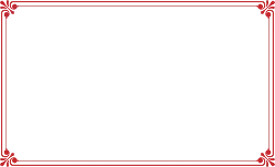 Red Border Decorative Pattern - PNG