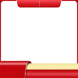 Red Border Screen - red - Transparent Background PNG