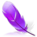 Purple Feather - feather - High Resolution PNG