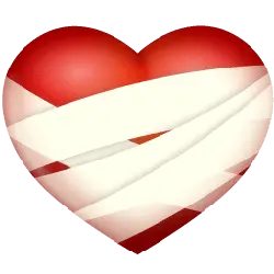 Injured Heart - heart shape - Lossless PNG