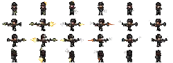 Pixel Soldier - action - High Resolution PNG