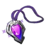 Amethyst Necklace - purple - No Background PNG