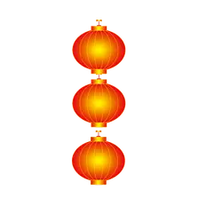 Lantern - red - No Background PNG