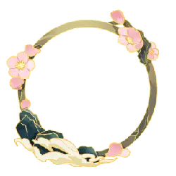 Plum Blossom Decorative Ring - plum blossom - No Background PNG