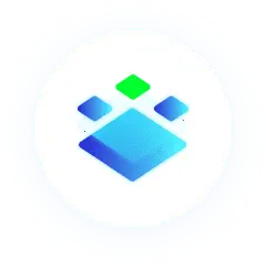 Blue Cube Icon - geometric - High Resolution PNG