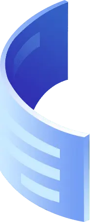 Blue Cylinder - minimalist style - High Resolution PNG