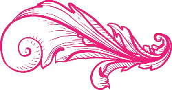 Pink Scroll Pattern - pink - No Background PNG