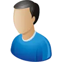 Blue Shirt Character Icon - icon - High Resolution PNG