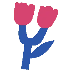 Two Flowers - PNG