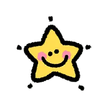 Smiling Star - pink - Lossless PNG