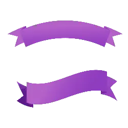 Purple Ribbon - graphic - Transparent Layer PNG