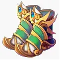 Golden Boots - gold - No Background PNG