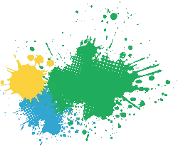 Colorful Splatter Pattern - paint splatter - High Resolution PNG