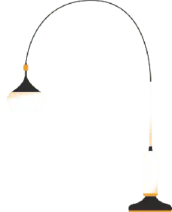 Arc Floor Lamp - furniture - Free PNG