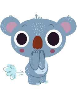 Surprised Koala - little koala - Free Download PNG