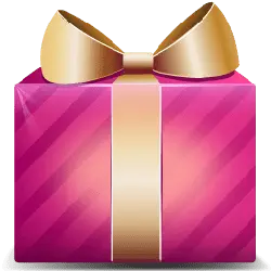 Gift Box - No Background PNG - pink