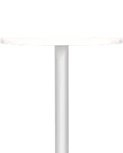 White Round Table - minimalistic - PNG