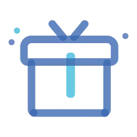 Gift Box - line - High Resolution PNG