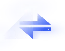 Blue Arrow Logo - minimalistic - High Resolution PNG