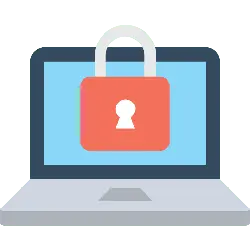 Locked Laptop - encryption - Transparent Background PNG