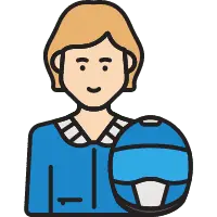 Person in Blue Clothing - helmet - High Resolution PNG