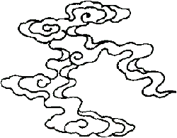 Cloud Pattern - line art - abstract - PNG