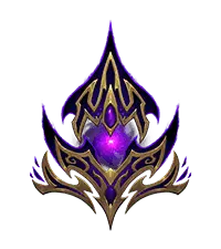 Purple Gold Badge - refined - High Resolution PNG