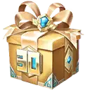 Mysterious Gift Box - golden - Free Download PNG