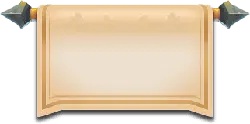 Scroll Flag - game element - High Resolution PNG