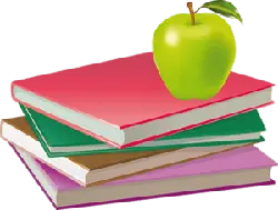 Apple and Books - apple - PNG Images